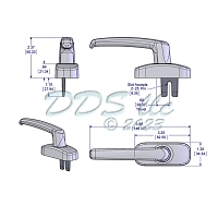 Euro Tilt and Turn Window Handle 34-301snk 1