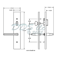 GU Roma Handle Set for Smart Lock 854-16785 2