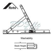 Roto Casement Hinge HG05 28R-10-1 1