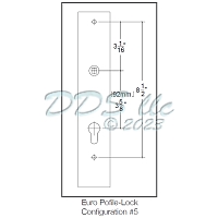 Multipoint Trim Keyed Handle Set EMPO3K-HL14-BP 1