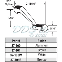 Crank Handle 3-8  37-100 1