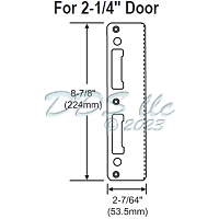 Stainless Steel Latch and Deadbolt Strike 2014027 1
