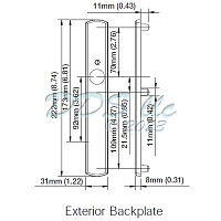 Hoppe M216N Backplate Series 1