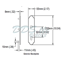 Hoppe M3965N Backplate Series 1
