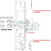GU 55/92 Rhinobolt Hook Door Lock 854-12382 1
