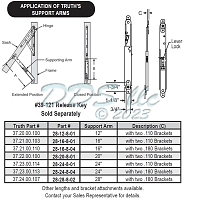 12 inch  880SS Support Arm 28-12-8-01