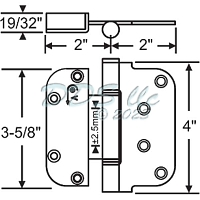 Hoppe Set Hinge HTL Ultimate Stainless Steel 8762567 2