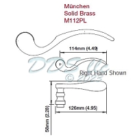 Hoppe Handle M112PL Right Hand 8752399 1