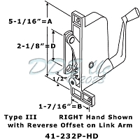 Superior-600 Heavy Duty RH Awning Operator 41-232P HD 1