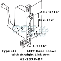 Tucker Awning Operator LH 41-237P D 1