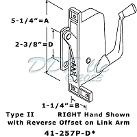 Tucker Awning Operator RH 41-257P D 1