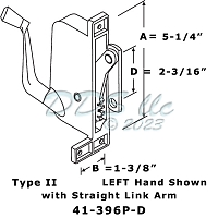Williams Awning Operator LH 41-3316P D 1