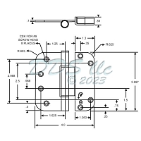 Adjustable Set Hinge V400 56-126sch 1