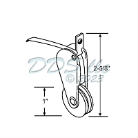 Screen Door Roller 10-312 1