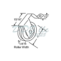 Screen Door Roller 10-396M 1