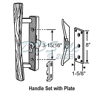 Sliding Patio Door Handle Set 13-112 1