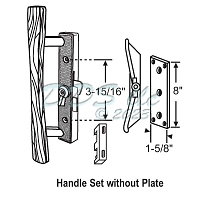 Sliding Door Handle Set 13-112X 1