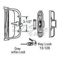 Handle Patio Door 13-188K 1