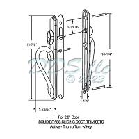 Handles Patio Doors 13-345P 1