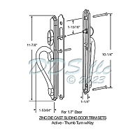 Handles Patio Doors 13-346B 1