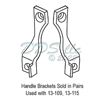 Patio Door handle Bracket Black 16-125 1