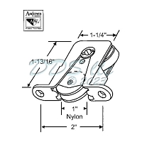 Screen Door Roller 750-1274104 1