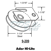 Patio Door Roller 9-209 1