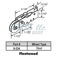 Tandem Patio Door Roller 9-234 1