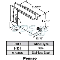 Patio Door Roller 9-331 1