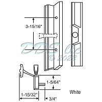 Handle Patio Door 900-21409W 1