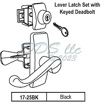 Lever Latch Set 17-25BK 1