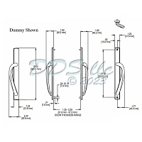 Sliding Door Handle Set 13-370-21 1