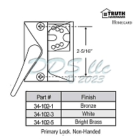 Truth Casement Window Lock 34-102-1 1