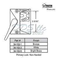 Truth Casement Lock 34-102-5