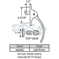 Casement Handle 34-67DC
