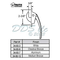 Truth Casement Handle 34-80-8
