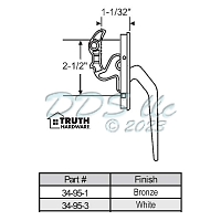 Truth Casement Handle 34-95-1 1