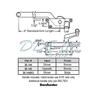 Sill Mounted Casement Operator 36-144AL 1