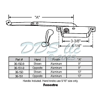 Face Mount Casement Operator 36-151