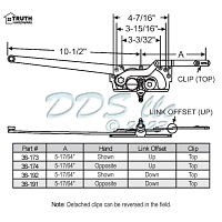 Sill Mounted Casement Operators 36-181 1