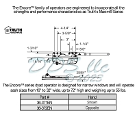 Sill Mounted Casement Operator 36-372EN 1