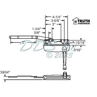 Sill Mounted Casement Operator 36-374-1