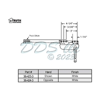 Sill Mounted Casement Operator 36-424-3ss