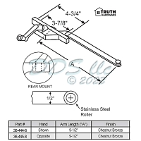 Rear Mount Casement Operator 36-444-8 1