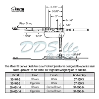 Sill Mounted Casement Operator 36-465-3 1