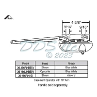 Sill Mounted Casement Operator 36-486RHAD 1