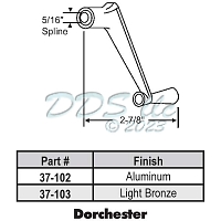 Dorchester Window Crank Handle Aluminum 37-102