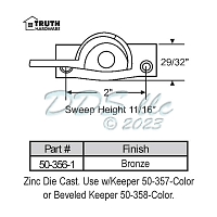 Sweep and Sash lock 50-356-1 1