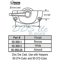Sweep and Sash lock 50-369-3 1