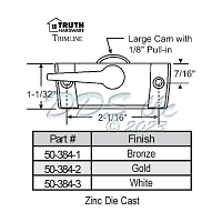 Sweep and Sash lock 50-384-3 1
